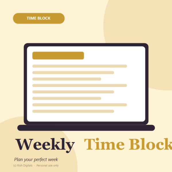 Weekly Time-Blocking Planner — Plan Your Perfect Week