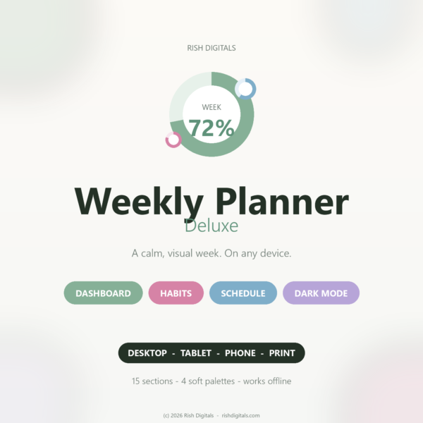 Weekly Planner Deluxe v10