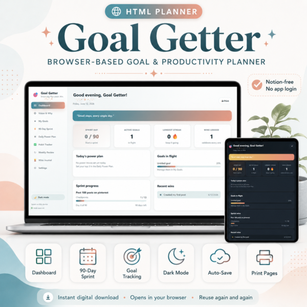 Goal Getter Planner