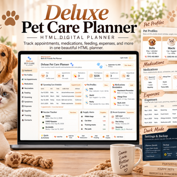 Pet Care Planner